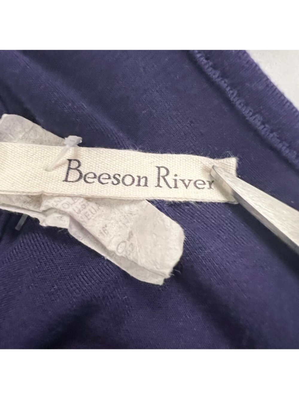 Beeson River Womens Wide Leg Jumpsuit Purple Sleeveless Size Small Pockets - Picture 8 of 9